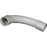Eur Ohm – Courbe d. 16mm gris – Raccord pour tube IRL – Pour installations en espaces confinés – Compatible avec matériaux spécifiques