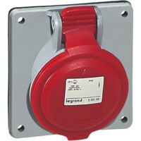 Prise à entraxes unifiés fixe P17 IP44 32A de 380V à 415V 3P+T LEGRAND 555288