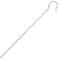 Eur Ohm – Piton long 120 mm – Longueur totale 150 mm – 120 mm sous collerette – 80 mm de filetage pour accessoires suspension et lustre