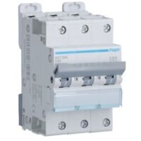 Disjoncteur 3 Pôles 6-10kA courbe D 40A 3 modules HAGER NGT340