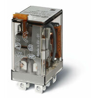 Relais de puissance 2RT 12A 110V AC bouton test + LED + indicateur mécanique 113920 FINDER 563281100054