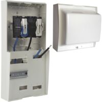 Michaud – Panneau 250x500 pour CBE – Coupe-circuit à fusibles AD T00 – Conforme HN 62-S-80 – Avec câblettes de liaison pour compteur LINKY