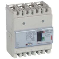 Disjoncteur magnétothermique DPX³160 pouvoir de coupure 36kA 400V 4 Pôles 160A LEGRAND 420097
