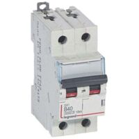 Disjoncteur DX3 10kA à vis 2 Pôles 400V 40A courbe B 2 modules LEGRAND 407498