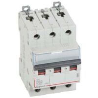 Disjoncteur DX3 Tripolaire D63 10KA LEGRAND 408065