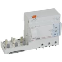 Bloc différentiel adaptable à vis DX³ pour disjoncteur 1,5 module par pôle 3 Pôles 400V 125A type F réglable LEGRAND 410612