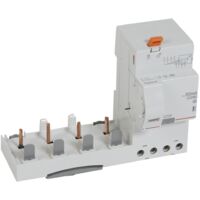 Bloc différentiel adaptable à vis DX³ pour disjoncteur 1,5 module par pôle 4 Pôles 400V 63A type F 300mA LEGRAND 410640