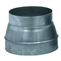 Unelvent – Réduction conique acier galvanisé – Raccordement D 160/125 mm – Raccord VMC pour ventilation – 860702