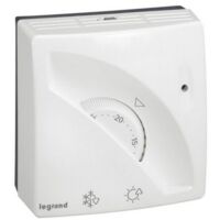 Legrand – Thermostat de chaudière mécanique saillie 230V CA – Plage de réglage 7-30°C – 16A – 49898