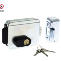 Serrure électrique à 2 temps réversible pour ouverture 12V et 12V= - 005401 - Bticino