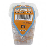 Boîte de 150 connecteurs Mini Connex 3 entrées orange – Section 0.5-2.5 mm² – Courant 24 A – Tension 450 V – BLM
