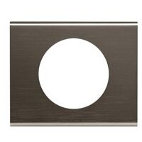 Legrand – Plaque de finition Céliane 1 poste – Finition Black Nickel – Pour support universel Batibox – Rattrapage de 0,75mm à 2,25mm – 69031