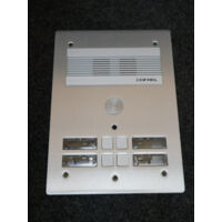 Bticino 308304 Platine de rue Série 300 audio - façade Alu 4mm - 4 appels