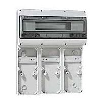 Legrand – Embase P17 501x405mm rail 20 modules jusqu'à 9 prises 16A – IP66 pour plastron 280x125mm – Coffret P17 57704