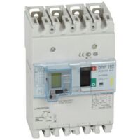 Disjoncteur magnétothermique différentiel DPX³160 pouvoir de coupure 16kA 400V 4 Pôles 160A LEGRAND 420037