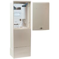 Michaud – Borne CIBE Type 2 serrure rectangle éclair – Monophasé – Panneau amovible – Indice de protection IP65 – Pour installations électriques