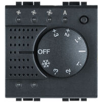 Sonde avec cde pour ventilo convecteur Livinglight MyHOME BUS anthracite BTICINO L4692FAN
