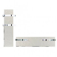 SÈCHE-SERVIETTES SLIM 2.0 S-SERVIETTES 500W ARDOISE BLANCHE VALDEROMA 01500TL