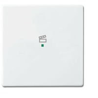 Enjoliveur 1 Touche 1 Led 1 Picto Scénario Futur Linear Blanc Studio 2CKA006220A0148 ABB BJE518186