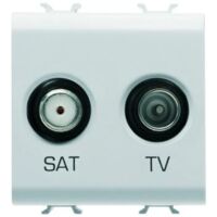 PRISE TV+SAT 2M BLANC GEWISS GW10383