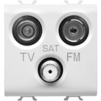PRISE TV+FM+SAT 2M BLANC SAT. GEWISS GW15382