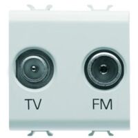 PRISE TV+FM 2M BLANC GEWISS GW10381