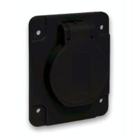 PratiKa socle de prise NF 65x85mm 2P+T 10-16 A IP54 connex. arr. noir SCHNEIDER PKN61N