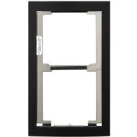 Façade finition noire satinée cadre 2 modules 200440 - AIPHONE GF2FB