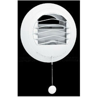 Bouche autoréglable temporisée 45/105 m3/h Elec. - BARJ-TE 45/105 UNELVENT - 850866 Bouche bi-débit 45/105 m3/h - commande électrique