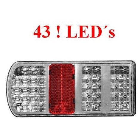 Paar 12v Led-Leuchten Heckleuchte Licht 4 Funktion Anhänger Wohnwagen Lkw 89 Led
