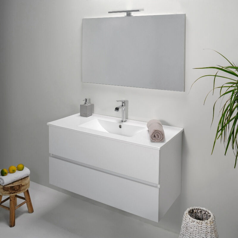 Mango Mobile bagno 80x45 due cassetti soft close con lavabo in