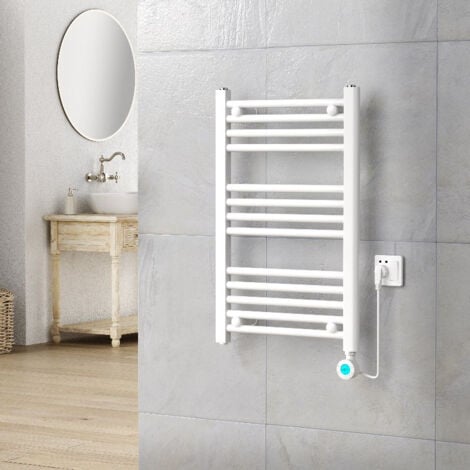 Termoarredo Scaldasalviette Elettrico Bianco 70x45 Cm 300W Termostato Digitale  Warm