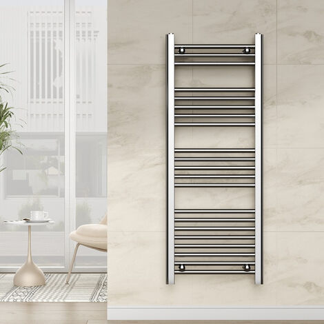 Scaldasalviette Bagno Cromato Dritto 120x50 Cm Warm Interasse 45 Cm