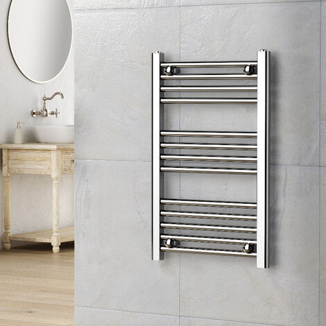 Termoarredo Bagno Cromato 70x45 Cm Dritto Warm Interasse 40 Cm