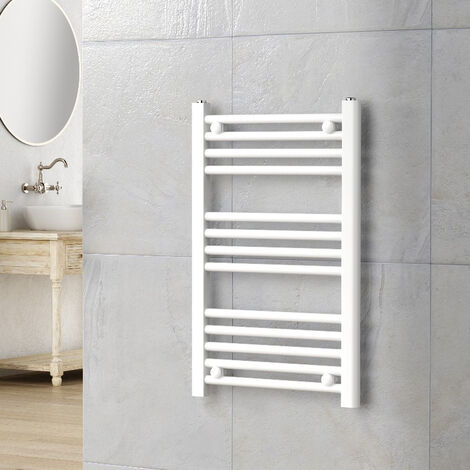 Termoarredo Scaldasalviette Bagno Dritto 70x45 Cm Bianco Interasse 40 Cm Warm