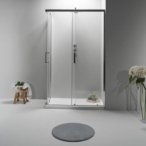 BOX DOCCIA ELITE ANGOLARE 80x90 CM SCORREVOLE TRASPARENTE