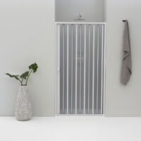 PORTA DOCCIA SPACE NICCHIA DA 140 A 150 CM A SOFFIETTO IN PVC