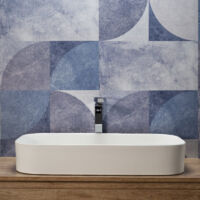 Lavabo Rettangolare da Appoggio 75x38 Cm Design Moderno Bianco