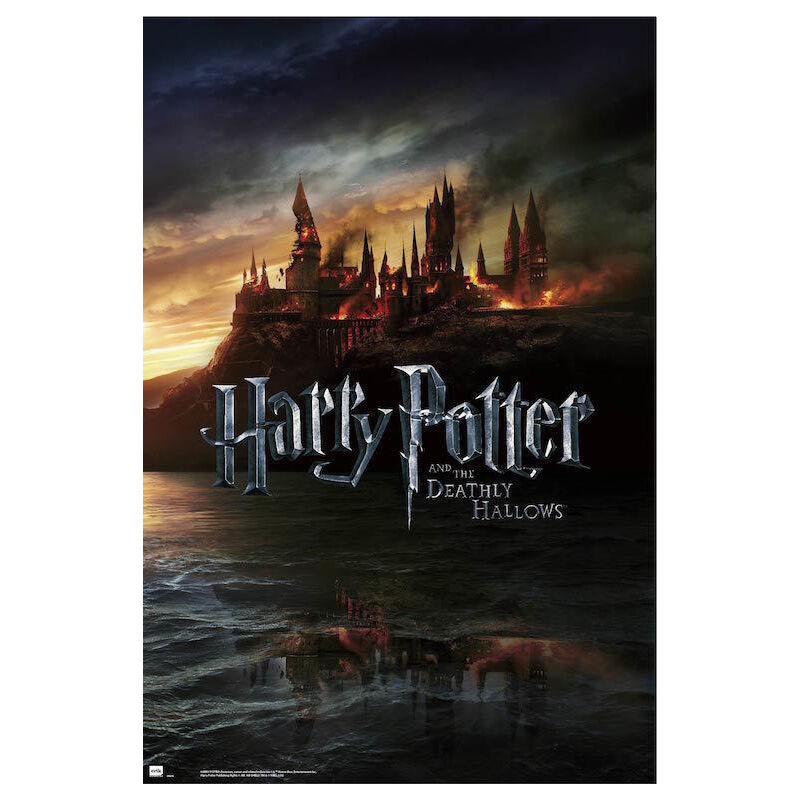 Poster Ufficiale Harry Potter E I Doni Della Morte 7 – Formato Gigante 61x91,5 Cm Con Harry, Hermione E Ron