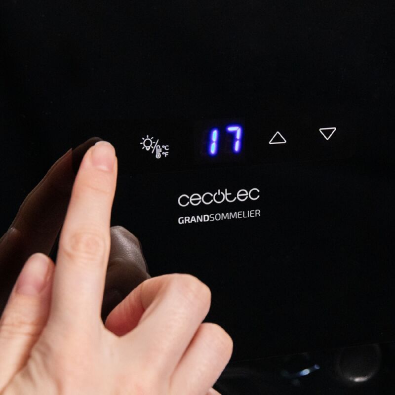 Cantinetta Vino Cecotec Bolero GrandSommelier - Termoelettrica Per 15 Bottiglie, Touch 5-18°C - Foto 7