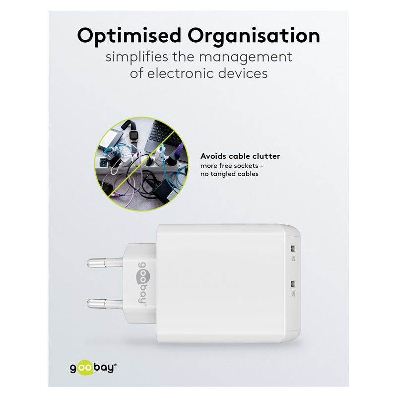 Milipow PD 65W GaN - Caricatore A Doppia Porta USB A, Ricarica Rapida - - Offerte E