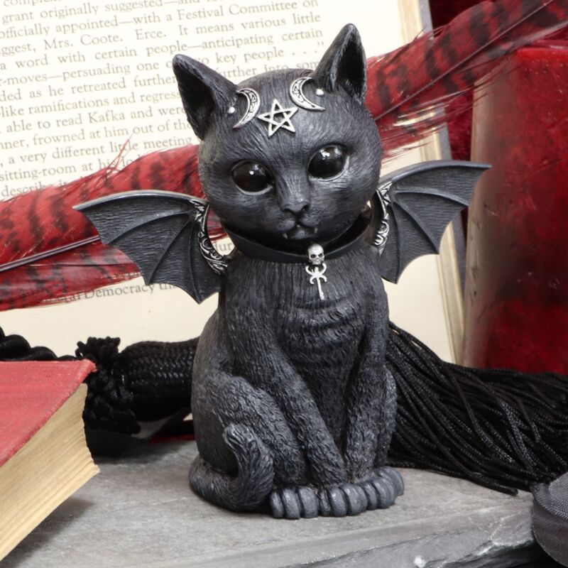 Portafoglio Nemesis Lucky Kitty Nero: Borsellino Vegan A Forma Di Gatto Per Strega Moderna