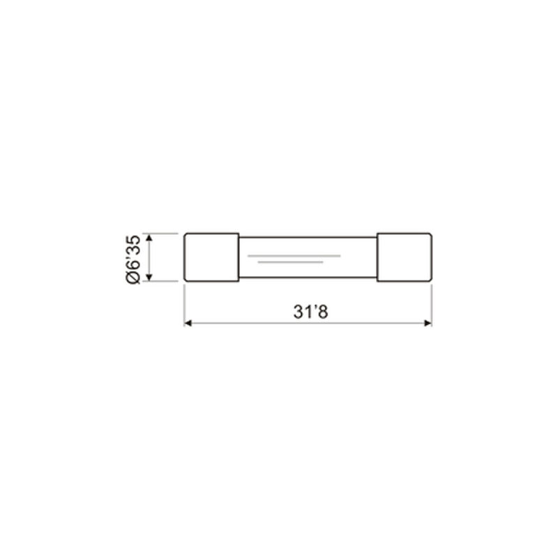 10PZ FUSIBILE 0,25A 250mA RAPIDO 250V FUSIBILI A TUBO 5X20mm IN VETRO  VELOCE