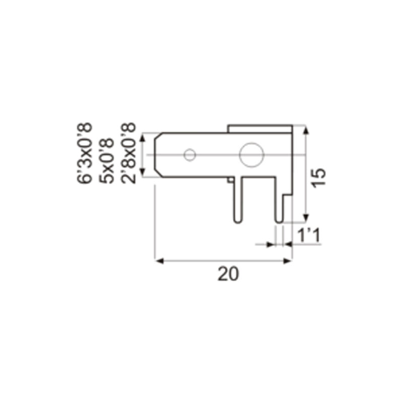 Morsettiera 12 poli mammut 2.5mm innestabile