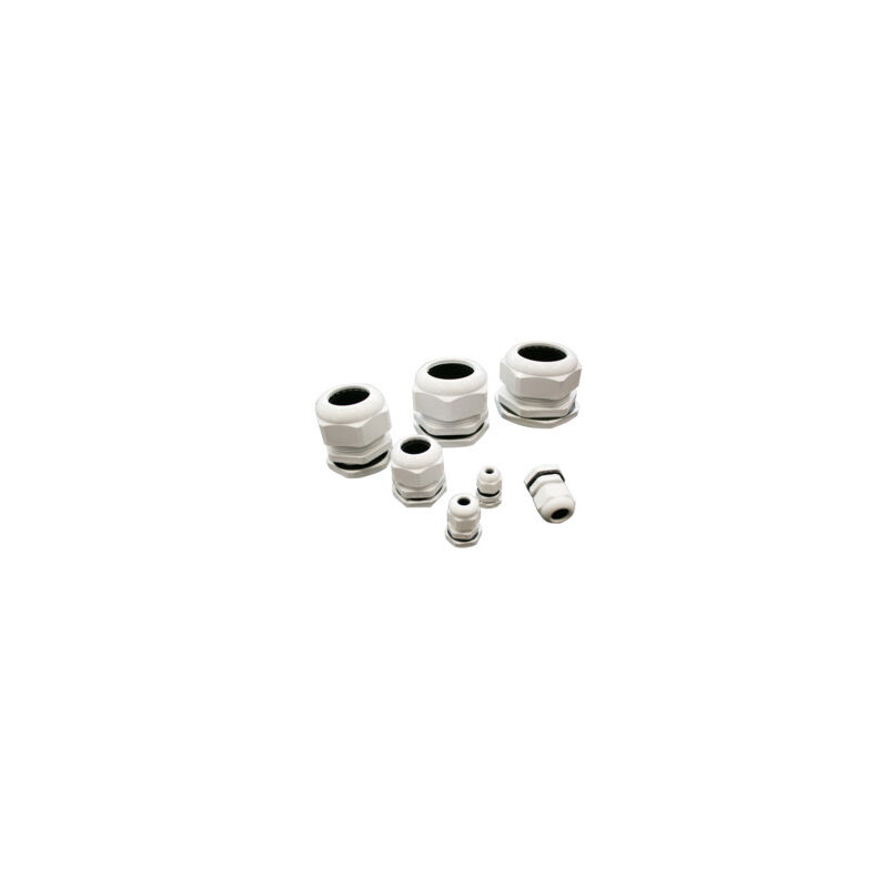 Pressacavo M36 Nylon Nero IP68 Con Dado E Rondella, Diametro Cavo 16-25 Mm