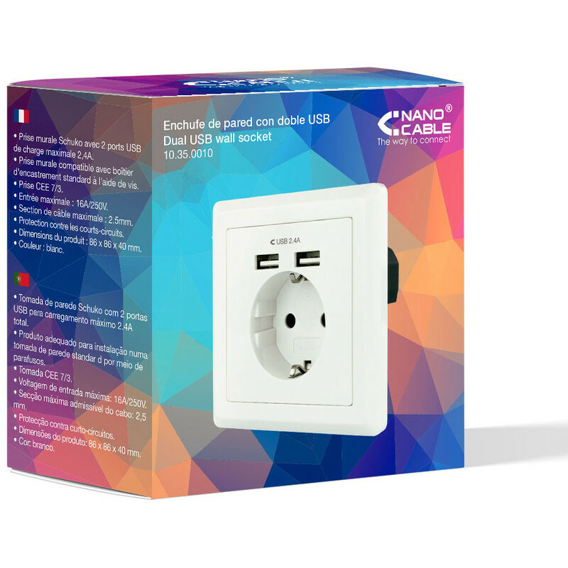 Base Chuko Plug Con 2 prese Usb 10.35.0010