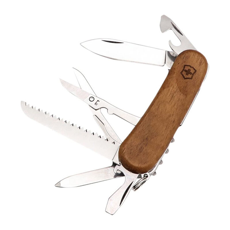 Victorinox, Huntsman, coltellino svizzero (15 funzioni, forbici, seghetto  per legno, cavatappi) mimetico