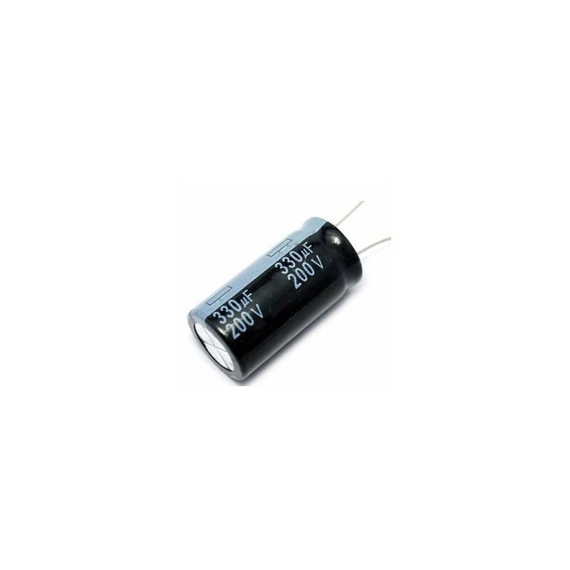 Condensatore elettrolitico 330uf 200v 105º 18x40mm 330mf200v105