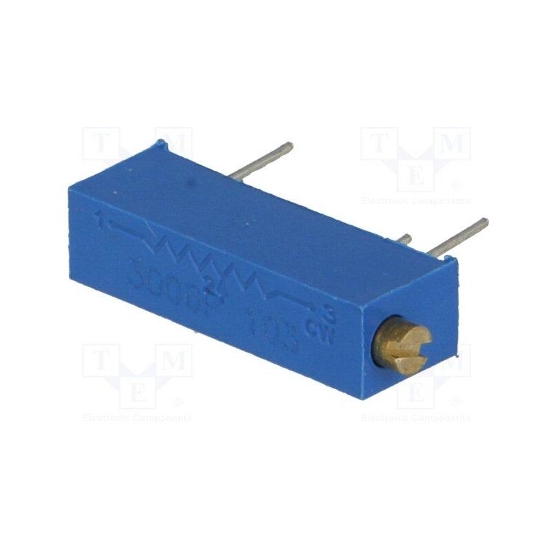 Potenziometro assiale mono giro 10k 63mW ±20% 6mm metallo logaritmico