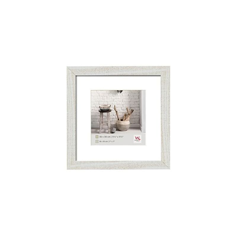 Walther Cornice, Legno, White Polar, 30 x 30 cm